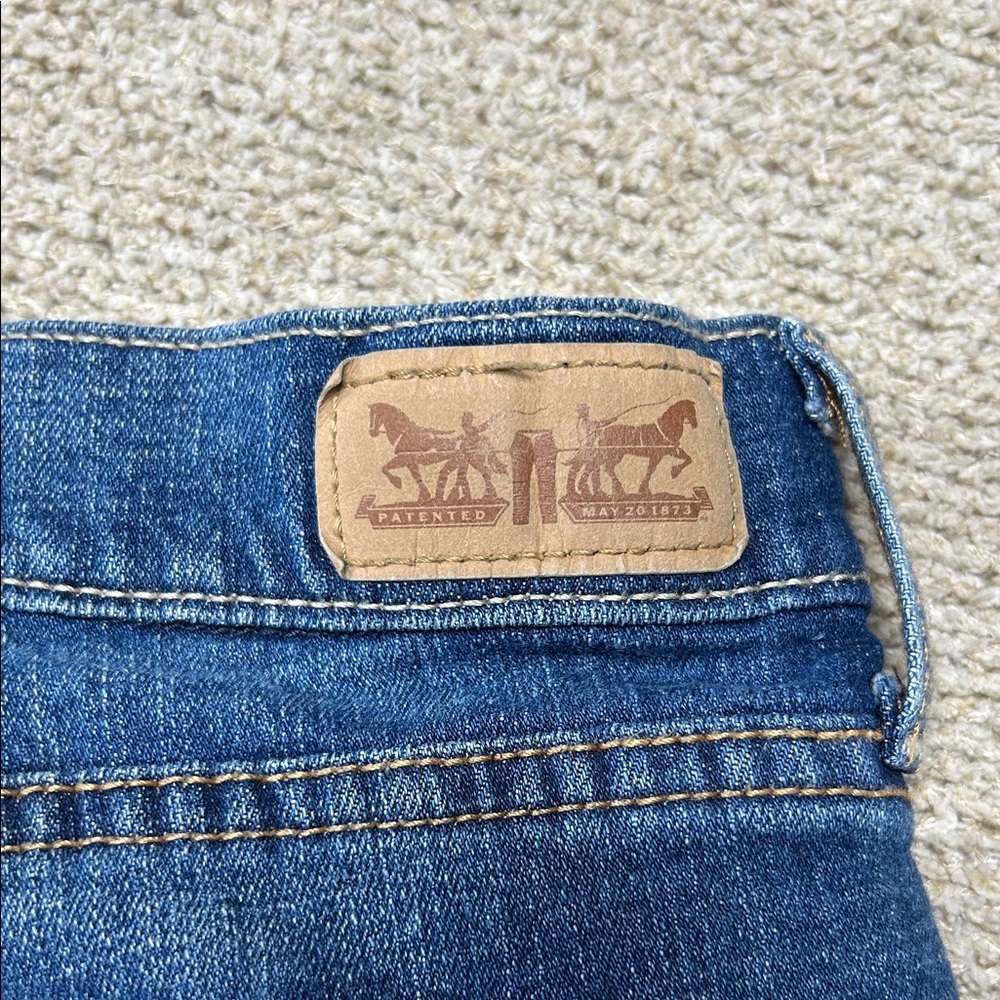 Levi's 515 Boot Cut Blue Jeans Size 14S - Picture 8 of 9